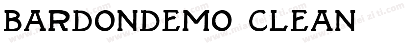 bardondemo clean字体转换